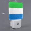 Qauirfe Flag of Sierra Leone Oil Painted Night Light Set of 2 Home Decor view 2