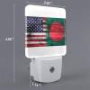 Qauirfe Us Bangladeshamerica Flag Night Light Set of 2 Home Decor view 2