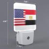 Qauirfe Egypt America Flag Oil Painted Night Light Set of 2 Home Decor view 2
