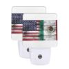 Qauirfe Us Mexico America Flag Night Light Set of 2 Home Decor view 1