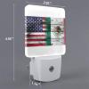 Qauirfe Us Mexico America Flag Night Light Set of 2 Home Decor view 2