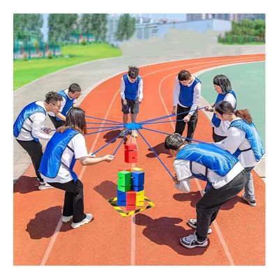 Outdoor Activities Field Day Games Set, Team Building Games for Work Adults, Office Ice Breaking Game (Color : Blue, Size : 5PCS)