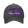 YYHWHJDE Black Purple Night Picture Adult Classic Denim hat : Comfortable, Light Unisex Suitable for Outdoor Sports Travel view 2