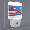Qauirfe Us Democratic Republic of The Congo America Flag Night Light Set of 2 Home Decor view 2