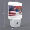 Qauirfe Us Serbia America Flag Night Light Set of 2 Home Decor view 2