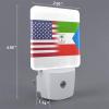 Qauirfe Us Equatorial Guinea America Flag Night Light Set of 2 Home Decor view 2