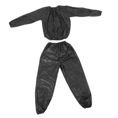 1set Men Sweat Top and Pants Sauna Suit Sports Sweat Clothing for Enhanced Performance and Easy to Wear Gym Outfit for Workout Sessions