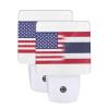 Qauirfe Thailand America Flag Oil Painted Night Light Set of 2 Home Decor view 1