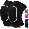 RYBTB Volleyball Knee Pads,Knee Pads for Women,Men,Kids,Girls,Knee Brace for Basketball Volleyball Football Dance Yoga Tennis Running Cycling Workout Climbing (Black White, Medium) view 1