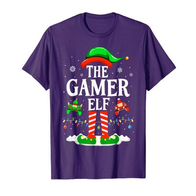 The Gamer Elf Funny Gaming Elf Christmas Gamer T-Shirt