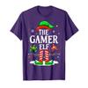 The Gamer Elf Funny Gaming Elf Christmas Gamer T-Shirt view 1