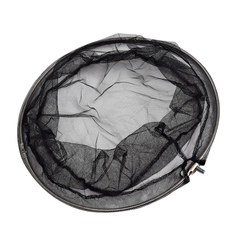 BESPORTBLE Stainless Steel Fishing Net Head Folding Nylon Dense Hole Design for Boat and River Fishing Fits Screw and