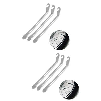 Milisten 6pcs Bike Tire Lever Steel Curved Tyre Lever Tire Wrench for Bike Repair Endurance Tool