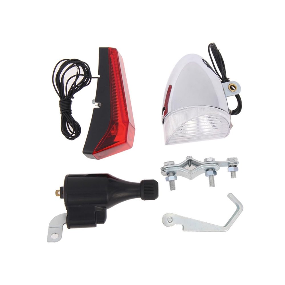 BESPORTBLE Headlight Rear Light Sets Acessories Bicycle Generator Charging Safe Night Light for Bikers
