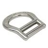 METOOLS D Ring Buckle Hardware for Seat Belt Accessories D Ring 6082 Aluminum Inner 45mm Width 78g Mountain Climbing Safety Belt Hardware Bent D Ring (Silver) view 2