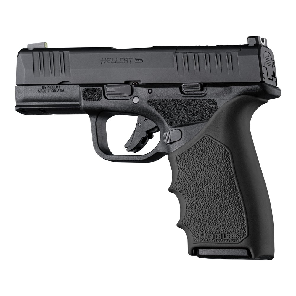 Hogue HandAll Beavertail Rubber Grip Sleeve for Springfield Armory Hellcat Pro, Black - 18320