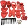 Crux Crafters Red Climbing Holds for Home Climbing Walls 19 Large/Medium/Small view 1