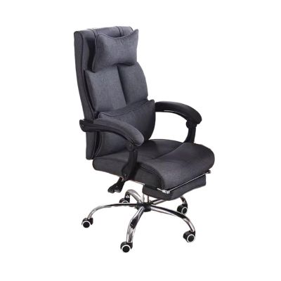 Executive Desk Chair Modern Simple Computer Chair Reclining Lunch Break Office Chair Comfortable Sedentary Ergonomic Office Chair Office Chair (Color : Gris)