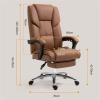 Executive Desk Chair Home High Back Study Chair Modern Luxury Swivel Chair Can Lift Executive Chair Ergonomic Armchair Office Chair (Color : Gris) view 2