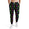 Neons Black Flamingos Men's Polyester Sweatpants with Elastic Waistband and Pockets Ideal for Active Wear 2XL view 1