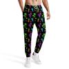Neons Black Flamingos Men's Polyester Sweatpants with Elastic Waistband and Pockets Ideal for Active Wear 2XL view 2
