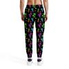 Neons Black Flamingos Men's Polyester Sweatpants with Elastic Waistband and Pockets Ideal for Active Wear 2XL view 4