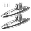 HZSIFU 2PCS Boat Bimini Top Swivel Hinge, 360 Degree Rotation with Screws Marine Accessories, 316 Stainless Steel Quick Release Deck Side Mount Hinge view 1