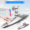 HZSIFU 2PCS Boat Bimini Top Swivel Hinge, 360 Degree Rotation with Screws Marine Accessories, 316 Stainless Steel Quick Release Deck Side Mount Hinge view 4