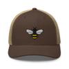 Honey bee Trucker hat, Trucker hat, Embroidered Unisex mesh hat, Honey bee Hats for Men, Women. Brown/Khaki view 1