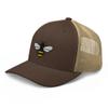 Honey bee Trucker hat, Trucker hat, Embroidered Unisex mesh hat, Honey bee Hats for Men, Women. Brown/Khaki view 4