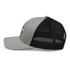 Honey bee Trucker hat, Trucker hat, Embroidered Unisex mesh hat, Honey bee Hats for Men, Women. Heather/Black view 3