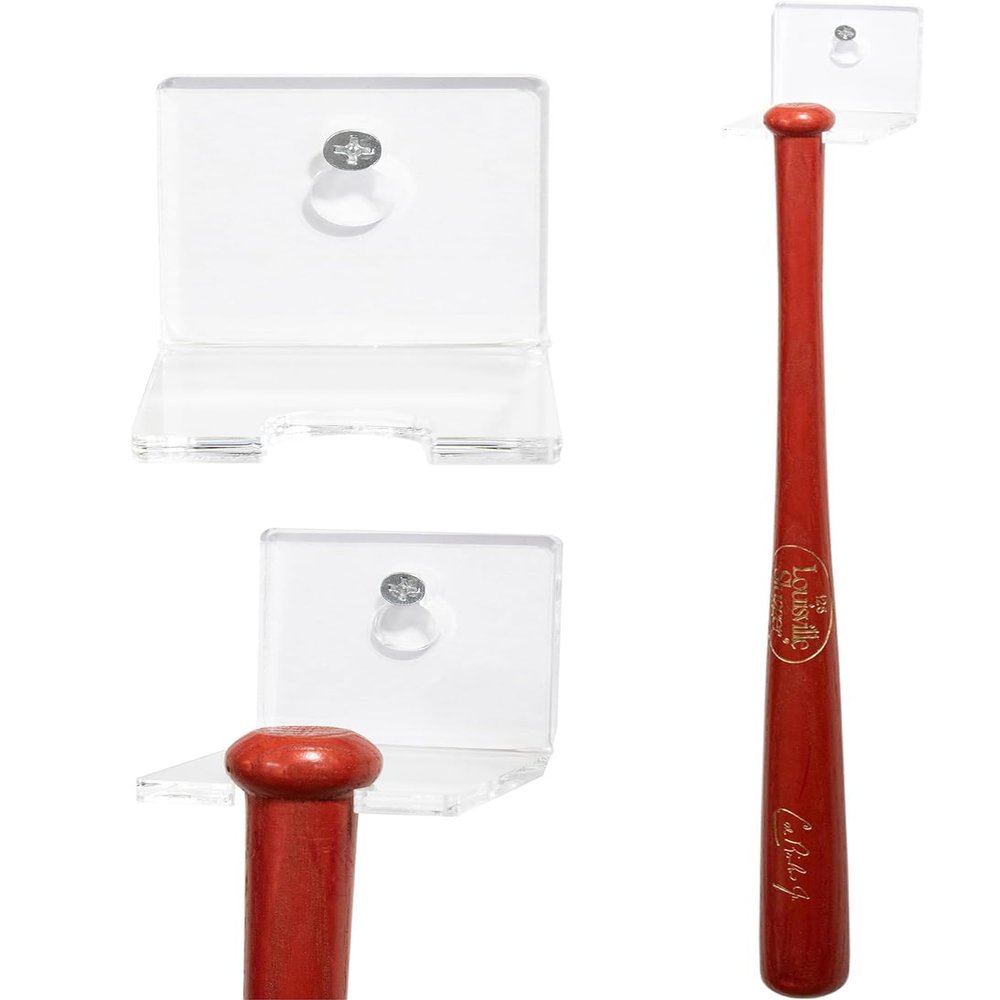 Better Display Cases Acrylic Small Mini Baseball Bat Vertical Wall Mount (A052-B)