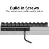 Bontok Dovetail to Picatinny Rail Adapter, 11mm Dovetail to 21mm Upgraded Build-in Locking Screws Picatinny Rail Low Profile Scope Mount Converter Base 3/8" to 7/8" Converter-11 Slots-Black-(1 Pack) view 2