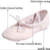 Nexete Women Ballet Dance Yoga Gymnastics Split-Sole Canvas Adult Shoes Slipper(Pink, Women 5) view 3