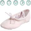 Nexete Women Ballet Dance Yoga Gymnastics Split-Sole Canvas Adult Shoes Slipper(Pink, Women 5) view 4
