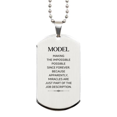 Inspirational Birthday Unique Gifts for Models, Unique Gifts from Friends, Funny Dog Tag for Men and Women, Encouragement Gifts for Coworkers