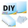 UISKOOPW Tyvek Paper Race Bibs Running Numbers Track Bib with Race Bib Tape Instead Pins, Bib Paper for Runners Tryout Numbers for Sports Marathon Runner Events Sports Games (Blue[6"x7.5"]Blank 100PCS) view 1