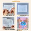 UISKOOPW Tyvek Paper Race Bibs Running Numbers Track Bib with Race Bib Tape Instead Pins, Bib Paper for Runners Tryout Numbers for Sports Marathon Runner Events Sports Games (Blue[6"x7.5"]Blank 100PCS) view 4