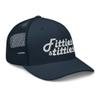 RIVEMUG Fitties and Titties Trucker Hat Curved Bill Mid Crown Adjustable Funny Adult Cap Navy view 4