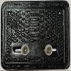 Wrestlers Belt Wall Mount Leather Wall Hanger Black view 1