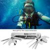 Airshi Diver Tool, Mini Compact Sturdy Durable 8 in 1 Scuba Tool for Underwater Scuba Diving view 2