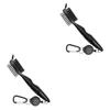 Amosfun 2pcs Club Groove Cleaner Double-Sided Brush Golf Brush for Club and Spike Cleaning Lightweight and Portable Design Essential Golf Accessory for Every Player view 1
