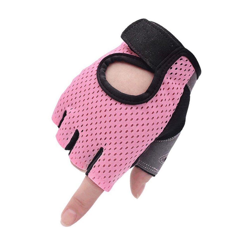 BRIGHTFUFU Half Finger Workout Gloves for Women Exercise Gloves Grip for Women (Size)