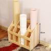 FEITJMMW Yoga Mat Storage Rack 8/12-slot Wooden Yoga Mat Rack, Large Floor Stand Yoga Mat Holder for Foam Rollers Carpet Mats Foot Pad, Multi-Purpose Storage Yoga Mat Holder view 2