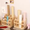 FEITJMMW Yoga Mat Storage Rack 8/12-slot Wooden Yoga Mat Rack, Large Floor Stand Yoga Mat Holder for Foam Rollers Carpet Mats Foot Pad, Multi-Purpose Storage Yoga Mat Holder view 3