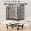 FEITJMMW Yoga Mat Organizer Fitness Equipment Storage Rack with Wheels Organize Yoga Mats, Foam Rollers, Resistance Bands, Dumbbells, Kettlebells and Other Fitness Equipment view 4