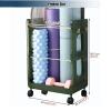 FEITJMMW Home Gym Yoga Mat Holder, Workout Equipment Storage Organizer with Wheels (2 Brakes), Multipurpose Storage Rack for Dumbbells Foam Rollers view 2