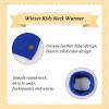 Bamery Winter Baby Boys Scarf Cotton Girls Neck Warmer Autumn Warm Knitted Scarves for Toddler Kids (Royal Blue) view 4