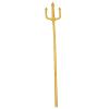 Golden Trident Prop: 48 Inch Plastic Poseidon Spear for Halloween Cosplay Party Costume Roleplay Stage Performances view 1