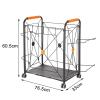 FEITJMMW Yoga Mat Storage Rack, Home Gym Storage Rack for Yoga Mat Foam Roller Resistance Bands Yoga Block and Dumbbells, Rolling Workout Storage Rack with Wheels and Basketball Rack view 2